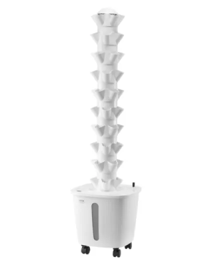 Système de Culture Hydroponique, 50 Fentes de Plantation, Tour Hydroponique sur roulettes à 10 Niveaux, avec Pompe à Eau, Kit Germination de Plantes pour Herbes, Fruits, Légumes d'Intérieur