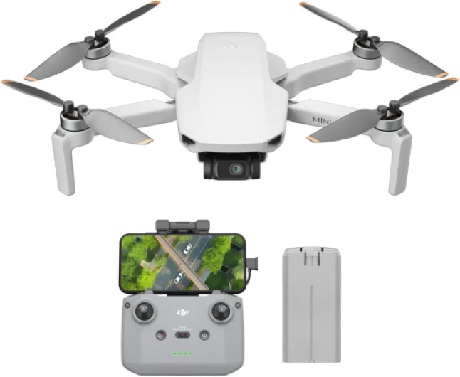 Mini 4K, Drone Caméra 4K UHD, Moins de 249 g, Stabilisation de la Nacelle à 3 Axes, Transmission Vidéo sur 10 km, Retour Auto, Résistance au Vent, Temps de Vol max - de 31 min, C0, QuickShots Mini 4K (31 min)
