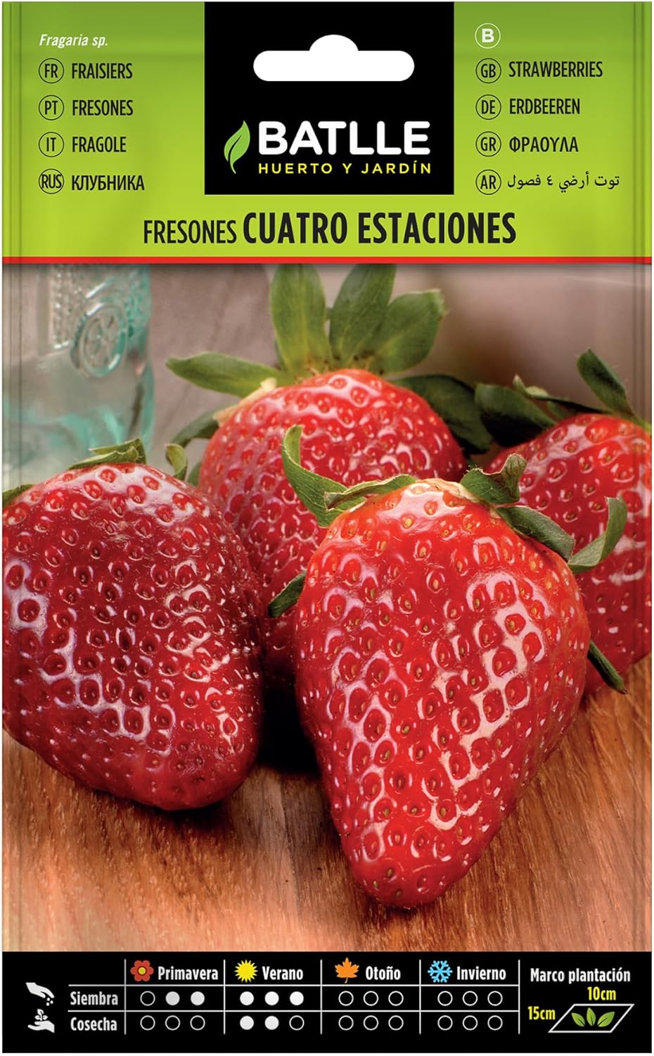 Semillas aromáticas de Battle - Fresones 4 estaciones (0,3g)