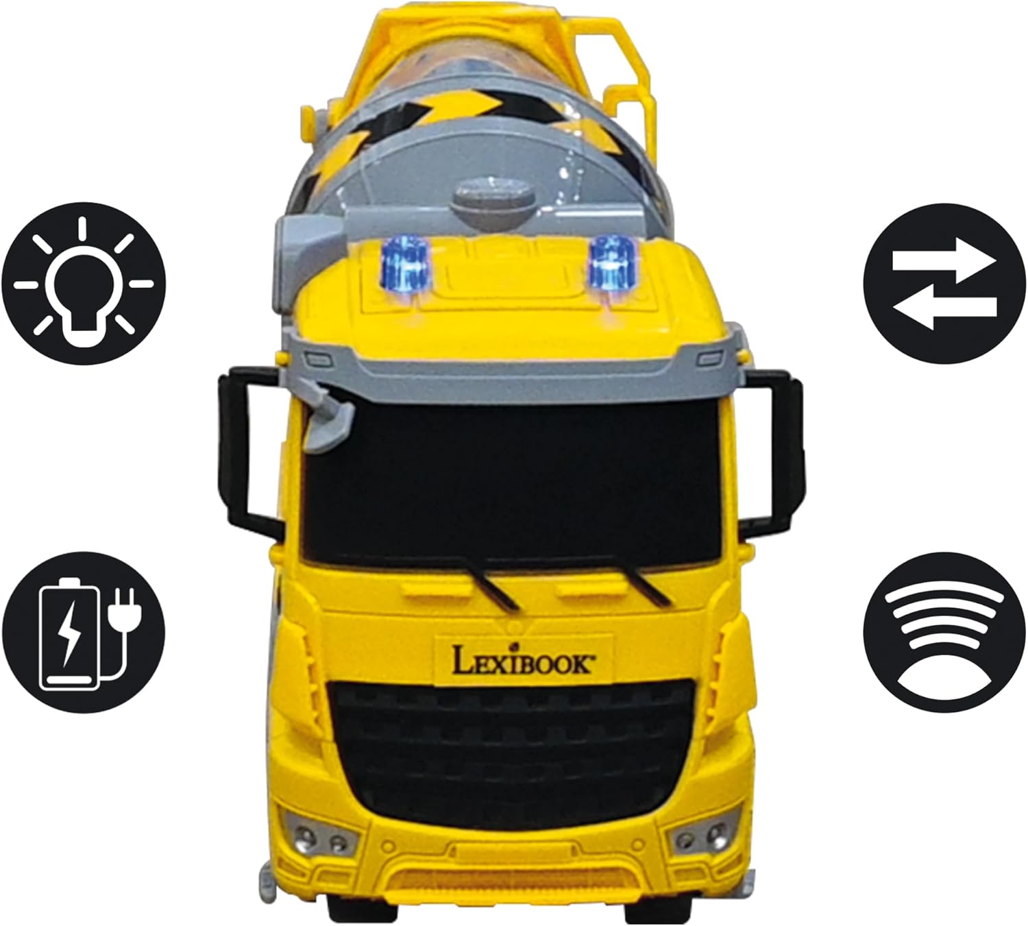 , Crosslander® Pro, RC Bétonnière, Camion toupie télécommandé, Effets Lumineux, réservoir Rotatif à 360°, Rechargeable, RCP15 RC Cement Mixer