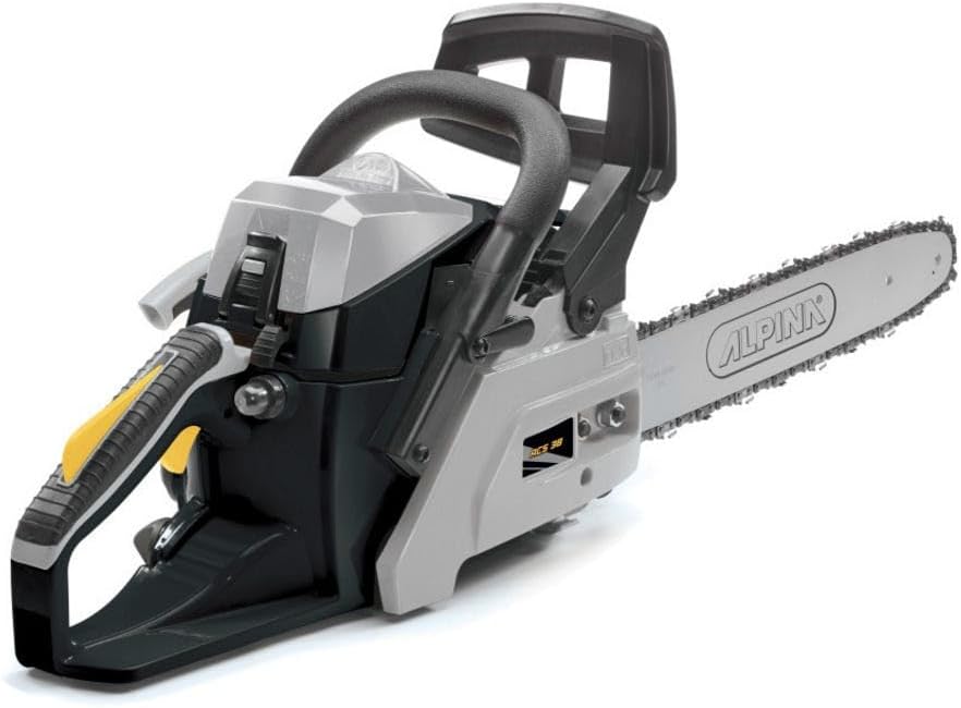 Tronçonneuse thermique ACS 38 (14)", Guide-chaîne de 35 cm (14)", Moteur thermique 37,2cc, 1200W, Vitesse de chaîne 21 m/s, Démarrage facile, Pompe à huile réglable automatiquement 35 cm 1200 W