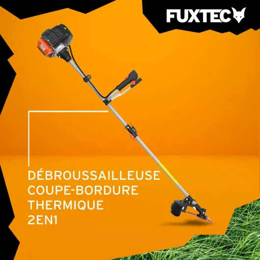 Débroussailleuse Thermique FX-MS152 Multitool 2 en 1 52cm3 Coupe Bordure Rotofil Essence Conçue pour Mauvaises Herbes, Arbustes et Espaces Verts 52 cc