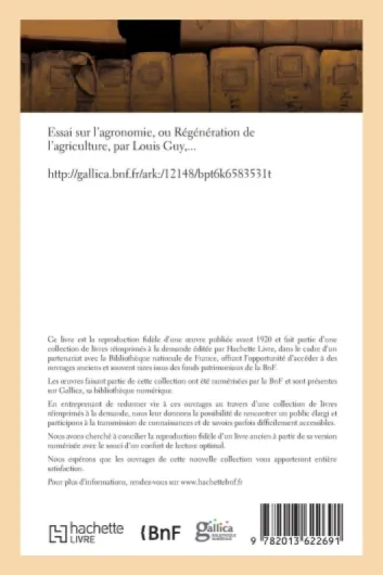 Essai sur l'agronomie, ou Régénération de l'agriculture