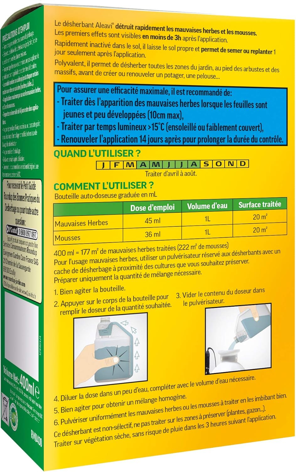 Désherbant Rapide Concentré 400 ML