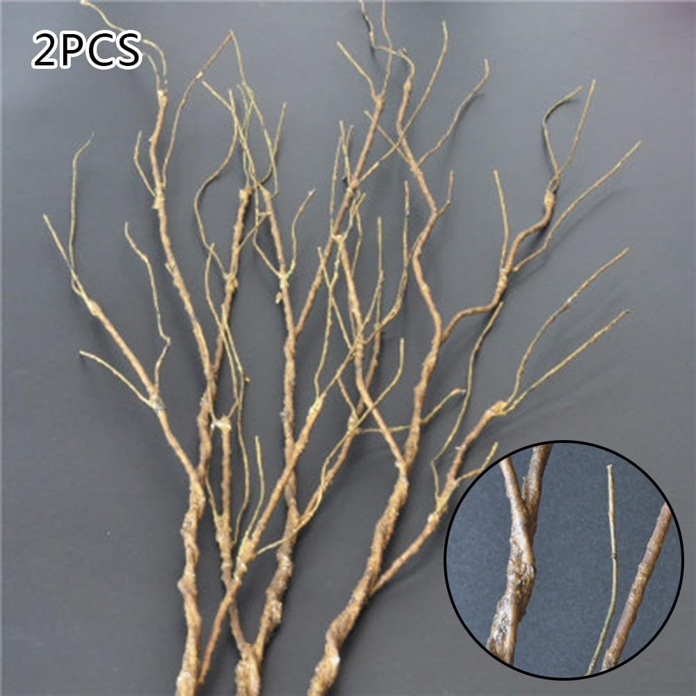 Lot de 2 branches de vigne séchées artificielles de 95 cm pour décoration de mariage et décoration d'intérieur