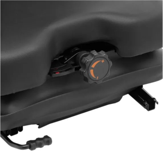 HT-RUNDLE-17 Siège de Tracteur Universel Agricole - 46 x 46 cm Avec Suspension Réglable