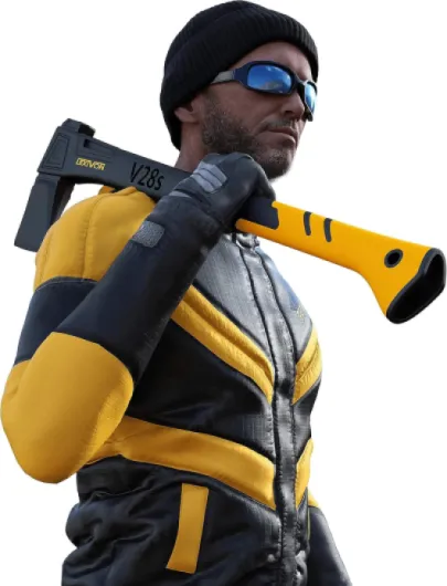 Hachette Bois V28S – Hache Merlin Bois Fendre 71 cm - Manche Ergonomique en Composite Fibre de Verre avec Grip en Caoutchouc TPR - Étui de Transport Inclus (LX-V28S) 71 cm Hache de fendage