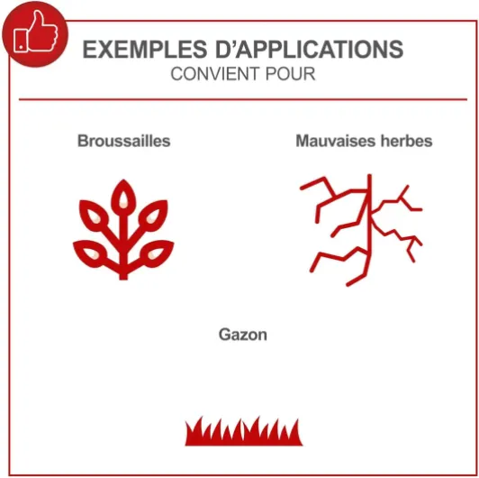 Débroussailleuse 2 en 1 Thermique PBC520 - Largeur de Coupe 430/255 mm - Moteur 2 Temps - 1,9 CV / 52 cm³ - Easy Start - Anti-Vibration - Lame + Baudrier Ergonomique Inclus