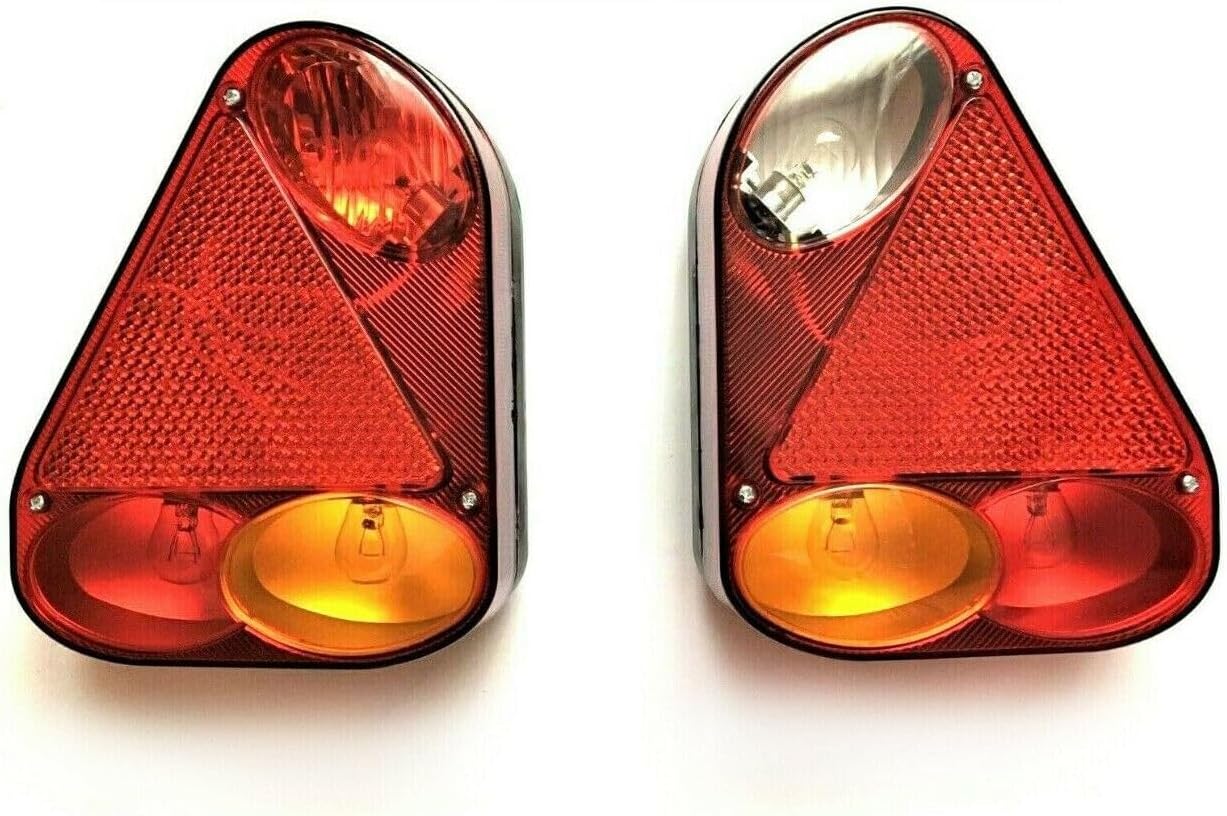 Kit d'éclairage de remorque Bayonette SET Feux arrière Ampoules 13 Broche Câble 7m Plaque d'immatriculation Remorque