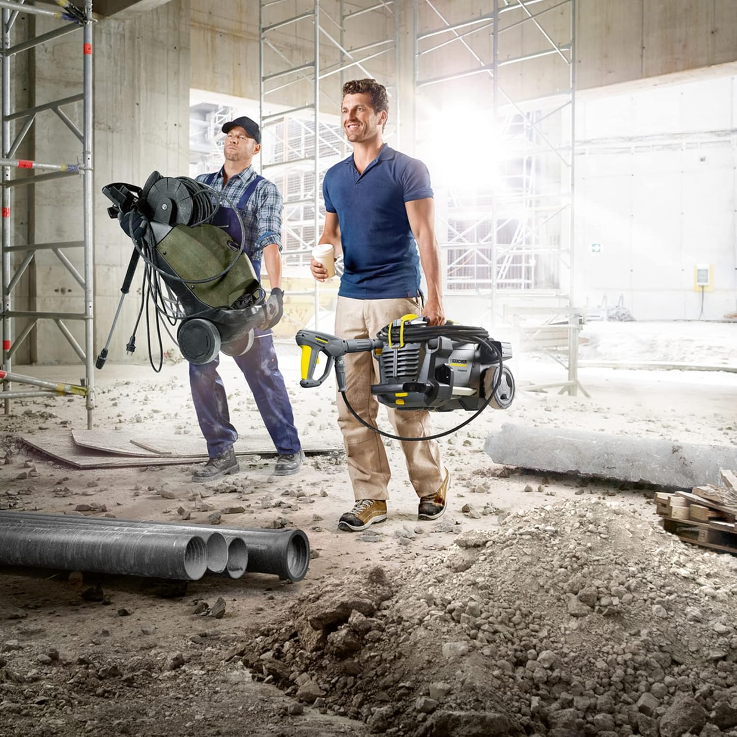 Nettoyeur Haute Pression Kärcher HD 5/17 C Plus, Pression maximale 200 Bars, Pression de Travail 170 Bars, débit 480 l/h, Facile à Transporter, avec Pistolet Haute Pression Easy!Force et rotabuse