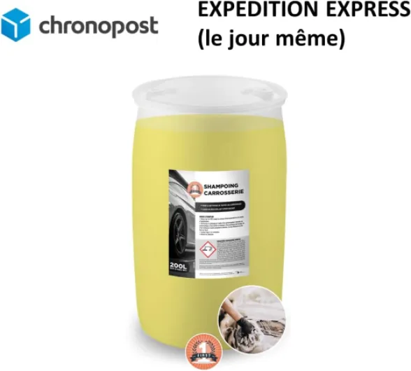 WORKFIRST - Shampoing Nettoyant Voiture Efficace Sans Trace et Haute Brillance Economique et Concentré - Lavage haute pression ou Manuel (200)