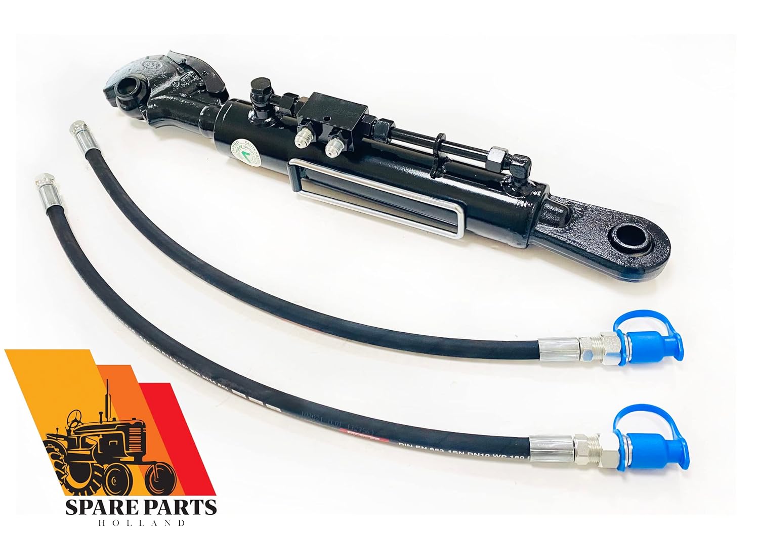 KIT TROISIEME POINT HYDRAULIQUE AVEC FLEXIBLES ET PRISES RAPIDE HYDRAULIQ 600-855 mm - 2 tuyaux hydraulique/bloc de blocage/tracteursUE