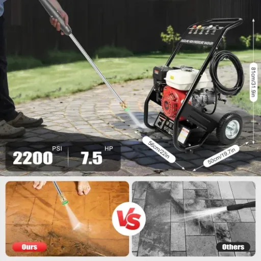 Test Nettoyeur haute pression à essence 200 Bar Babeenoo : le karcher thermique pas cher qui envoie vraiment