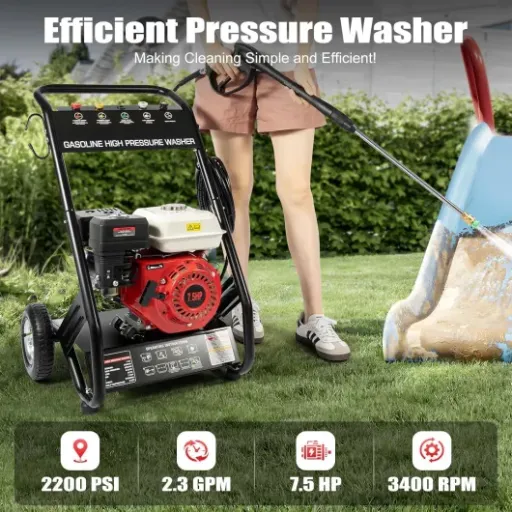 Test nettoyeur haute pression essence 7,5 CV 2200 PSI : du gros nettoyage sans rallonge électrique