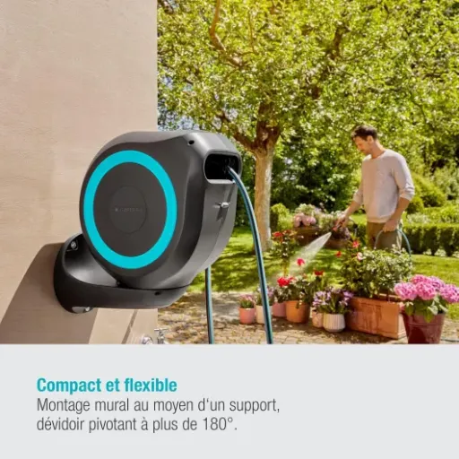 Test Gardena Coffre de tuyau mural RollUp M 20 m : l’enrouleur qui te fait enfin arrêter de te baisser