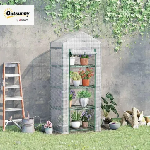 Test Serre Outsunny 70x50x160 : petite serre légère qui fait le job (si on l’aide un peu)
