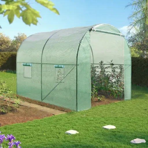 Test IDMarket Serre Tunnel 6m² Roma : petite serre pas chère, efficace mais à bricoler