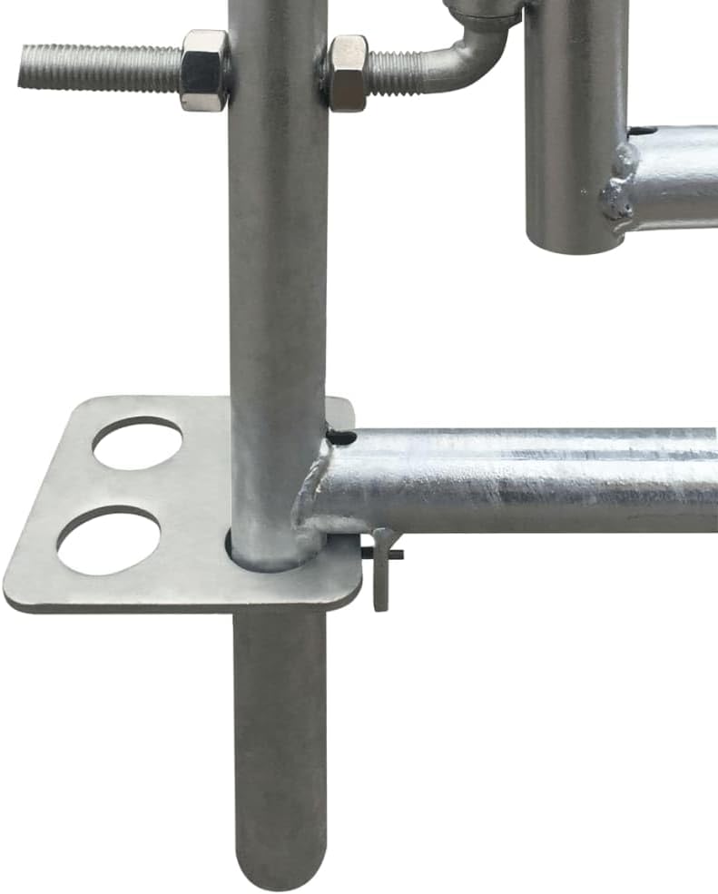 Bergerie enclos 4 Panneaux Acier galvanisé 137 x 137 x 92 cm avec Porte Serrure pour élevage bétail Ovins caprins porcs volaille Poules Lapins Ferme agricole pâturage