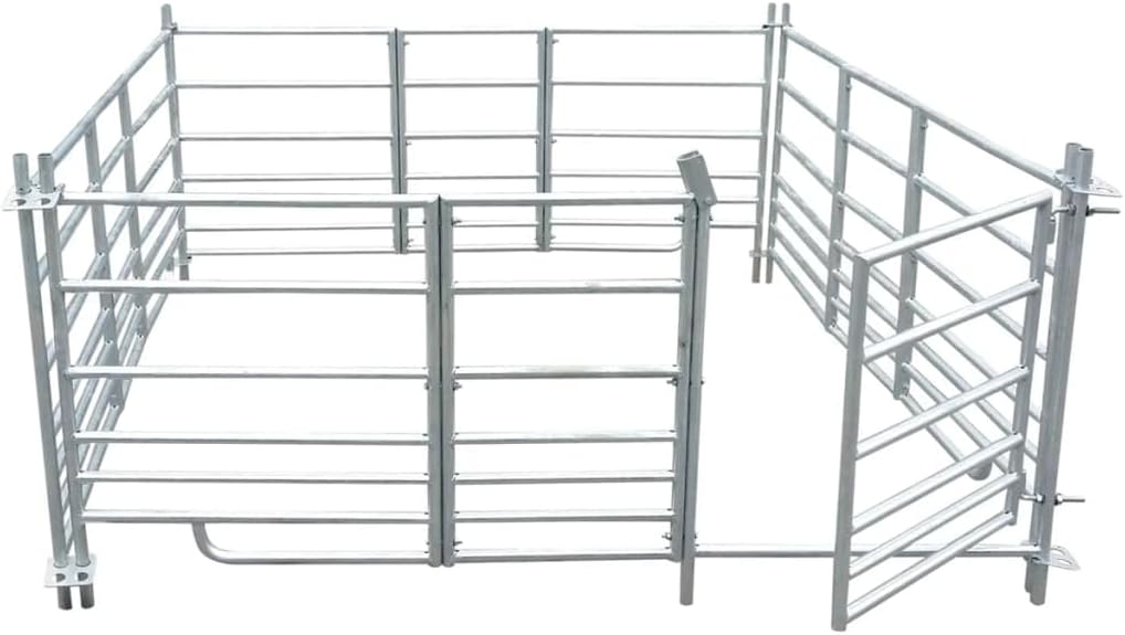 Générique Bergerie 4 Panneaux Acier galvanisé 183 x 183 x 92 cm,Entreprise & Industrie,Agriculture,Élevage,63.5 KG,141815