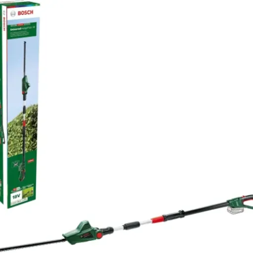 Test Bosch UniversalHedgePole 18 : le taille-haie télescopique pratique mais pas magique