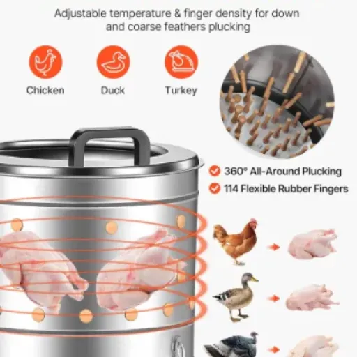 Test VEVOR Plumeuse Volaille 500 W : la machine qui fait (à peu près) le sale boulot à ta place