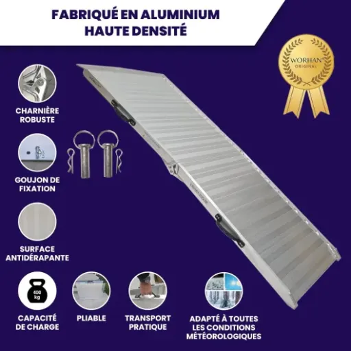 Test Rampe WORHAN 400 kg HR7 : la rampe costaud qui simplifie le chargement (si tu acceptes son poids)