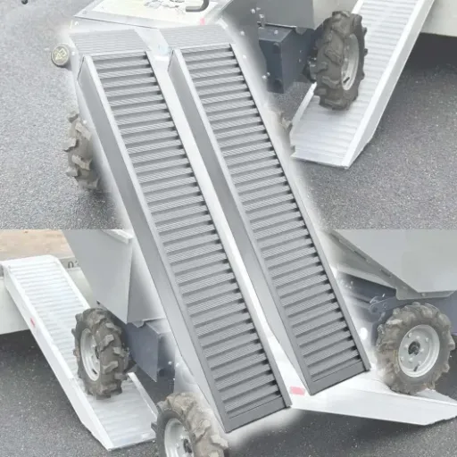 Test WilTec 2x Rampes 1610 x 305 mm : du costaud pour charger mini-pelle, quad et voiture