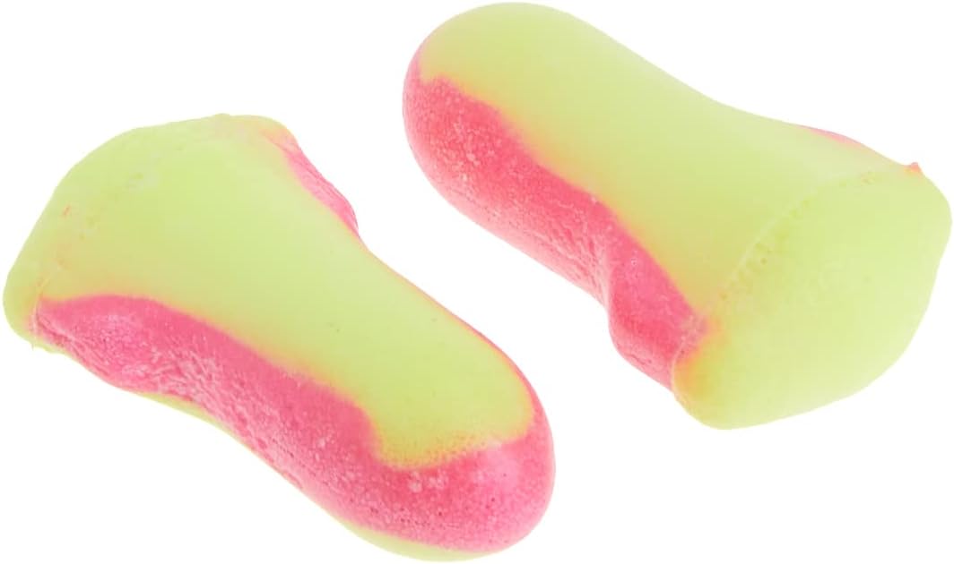 Honeywell 3301105 Howard Leight Bouchons d'oreille à usage unique Laser-Lite, SNR 35 (Boîte de 200 paires individuelles), Jaune/Rose 200 paires (Lot de 1) Jaune/Rouge