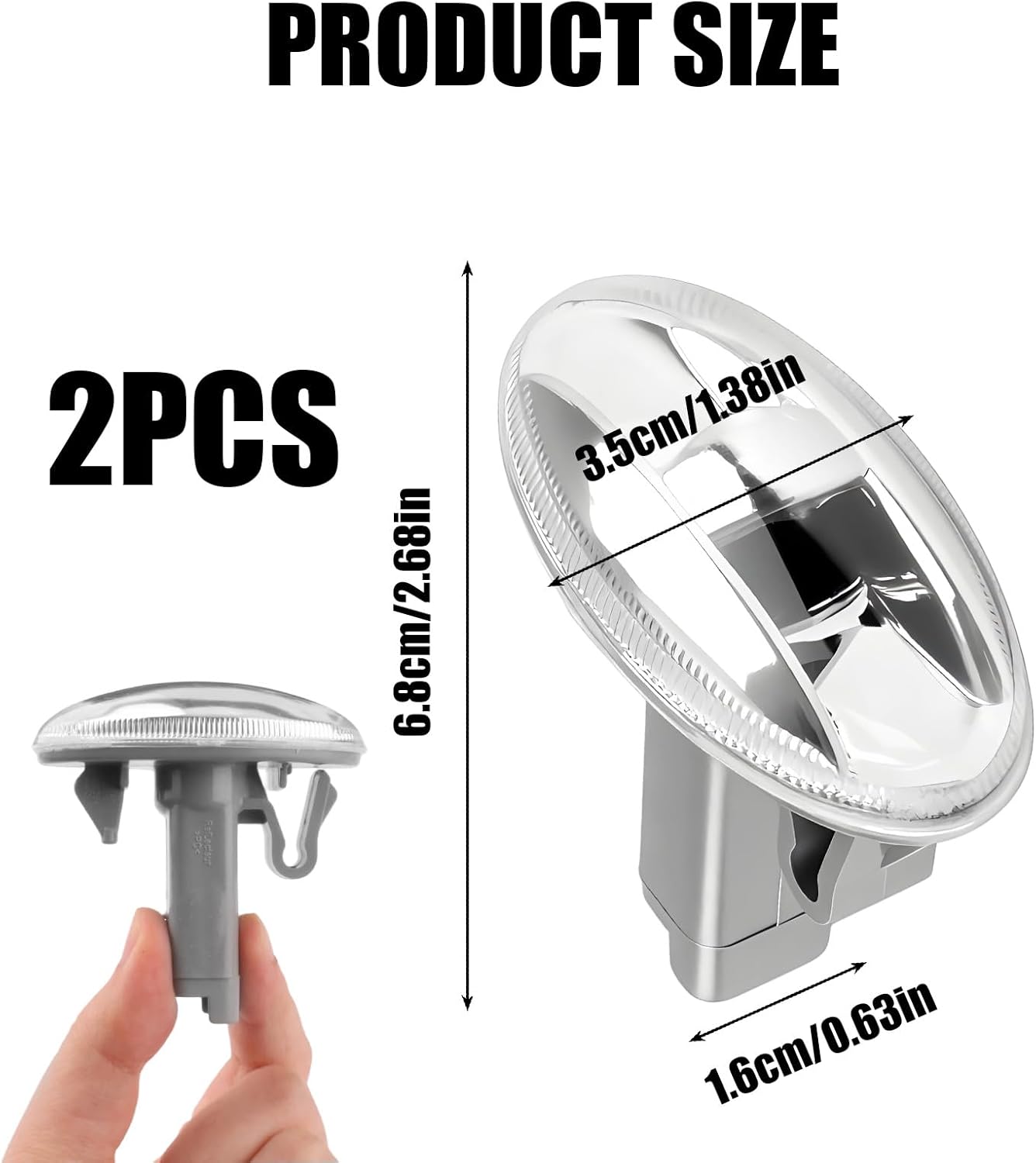 2 Pièces Dynamique Clignotant Latéral, répétiteurs clignotant compatibles pour Berlingo, 206 1007 107 307, C1 C2 C3 C5 Xsara Dispatch