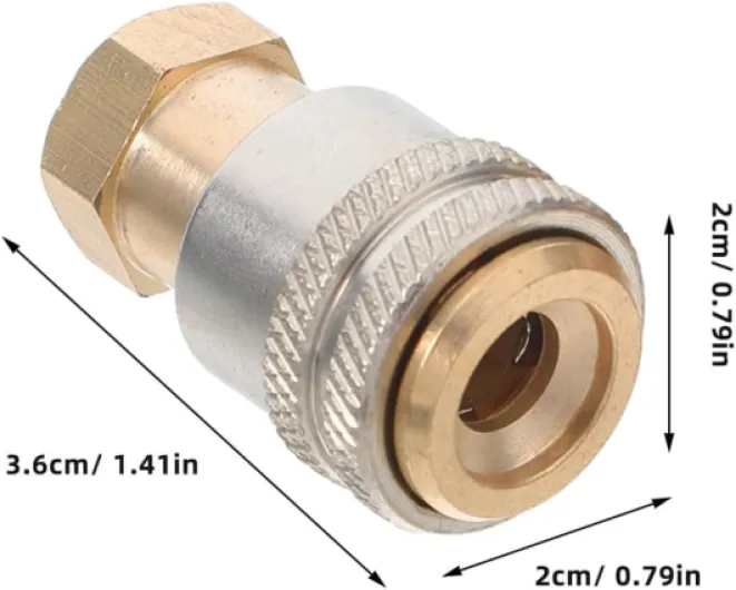 Lot De 2 Mandrins De Gonflage À Verrouillage Rapide En Laiton 1/4'' Adaptateurs Pour Compresseur D'Air Compatible Valves Étanchéité Sécurisée Pour Voitures Motos Vélos