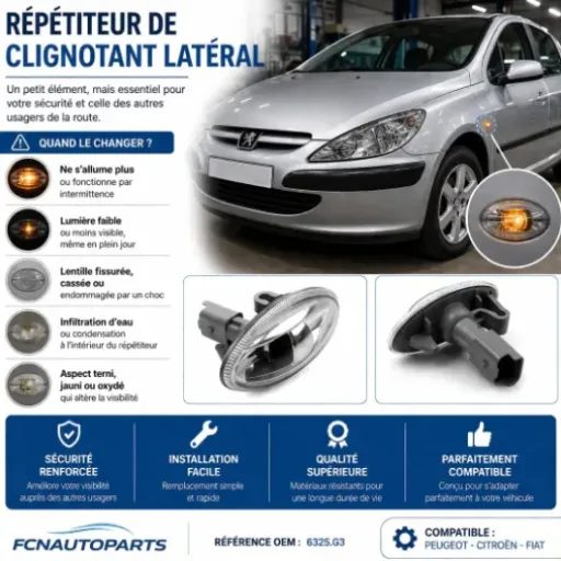 Test FCNAUTOPARTS Répétiteurs 6325G3/6325G4 : les clignos d’aile qui font le job sans prise de tête