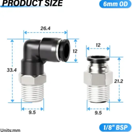 Test TAILONZ PNEUMATIC Raccords 6 mm x 1/8 BSP : le kit simple qui fait le job pour l’air et les petits montages