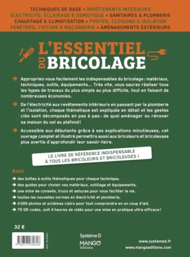 L'essentiel du bricolage: Le best-seller du bricolage - normes 100% actualisées - 4000 photos et schémas - 70 vidéos pour une mise en pratique immédiate