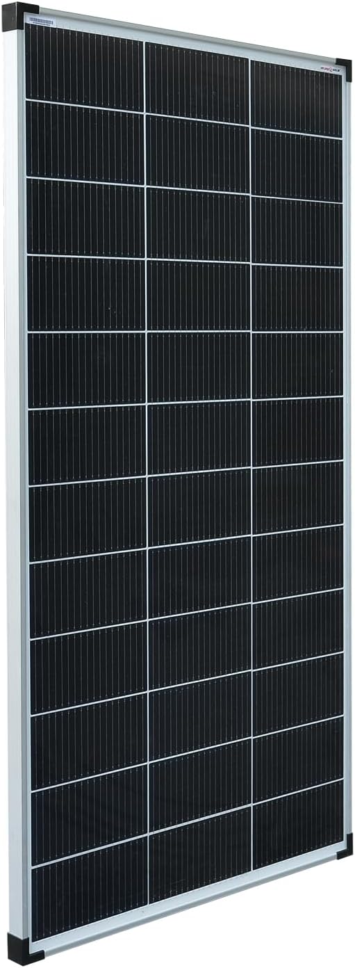 ® Panneau solaire monocristallin TOPCon 200W 12V – Rendement élevé de 25.5% - Cellules solaires 210mm à 18 busbars - Idéal pour camping-car, installation de balcon, abri de jardin et bateau Élégant