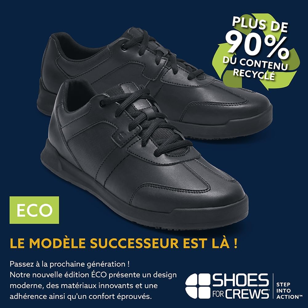 Baskets de Travail antidérapantes pour Hommes – Chaussures légères et imperméables, destinées à la Restauration, Cuisine, Bistro, au Secteur de la santé – Freestyle II 41 EU Noir