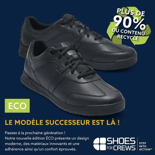 Baskets de Travail antidérapantes pour Hommes – Chaussures légères et imperméables, destinées à la Restauration, Cuisine, Bistro, au Secteur de la santé – Freestyle II 41 EU Noir