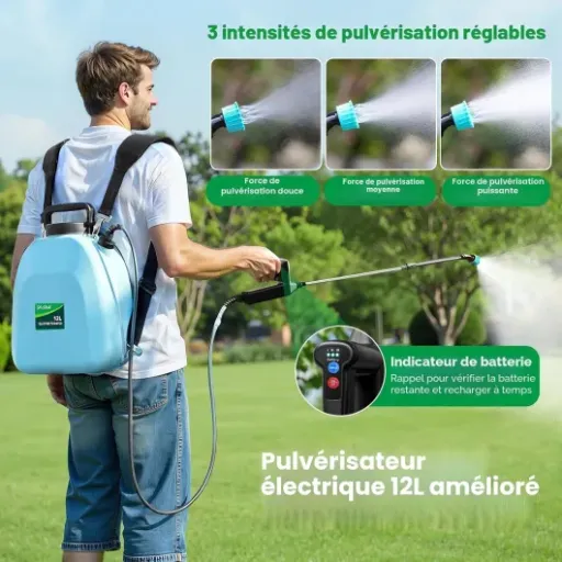 Test SYLSTAR Pulvérisateur Electrique 12L : pratique pour le jardin, moins pour le gros nettoyage