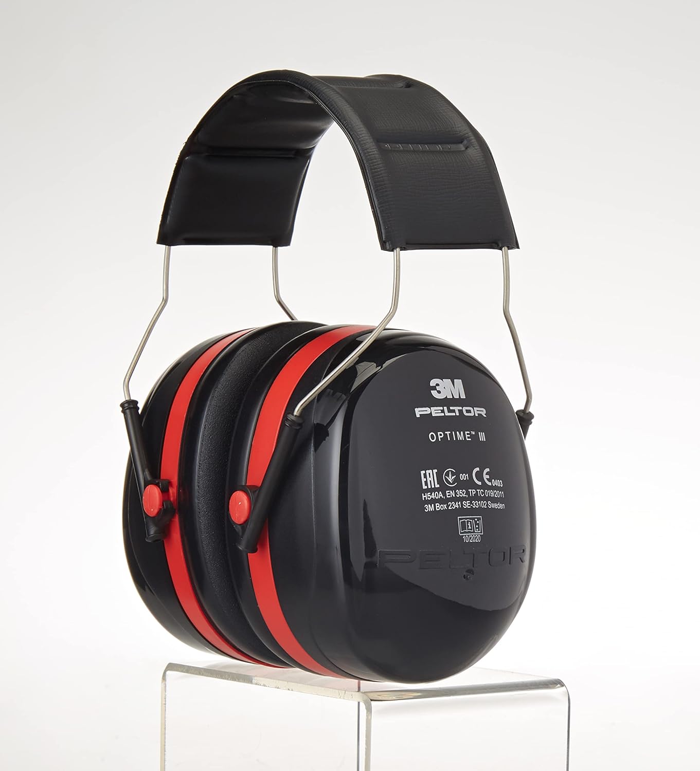 Peltor Optime III H540A - H54001, Casque anti bruit, Protection auditive de travail, SNR = 35 dB, Travaux de voirie, Chantiers, Aéroports, Noir, Taille unique Noir Taille unique Optime III Headband Unique