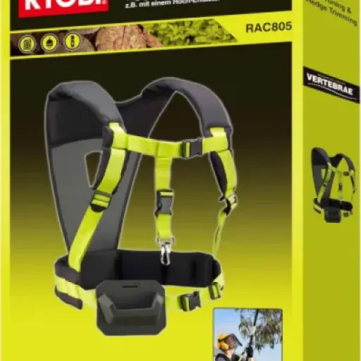 Test Harnais Baudrier RYOBI Vertebrae RAC805 : il soulage bien, mais ce n’est pas magique